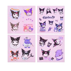 برچسب مدل برش خورده طرح کرومی مجموعه 4 عددی -