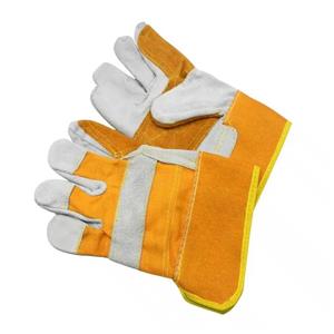 دستکش ایمنی مدل کف چرم بسته 10 عددی