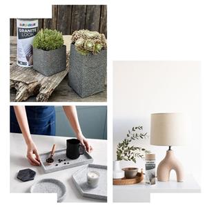 اسپری رنگ گرانیت سفید دوپلی کالر مدل Granite look حجم 400 میلی لیتر مجموعه 2 عددی
