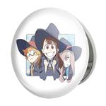 آینه جیبی خندالو طرح سوسی و اکو و جانسون انیمه جادوگران کوچک Little Witch Academia مدل تاشو کد 22838