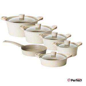 سرویس قابلمه 15 پارچه گرانیت کرم Niceoker سری Shell