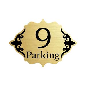 تابلو راهنما طرح 1 مدل تابلو پارکینگ واحد 9