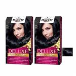 کیت رنگ مو پلت سری DELUX شماره1-1 حجم 59 میلی لیتر رنگ مشکی مجموعه 2 عددی