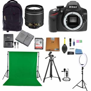 پکیج کامل دوربین عکاسی و فیلمبرداری نیکون Nikon D3200 Kit 18-55mm f/3.5-5.6 G VR 