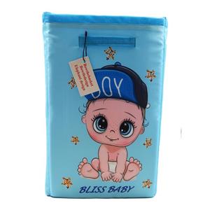 سبد اسباب بازی پارچه ای و باکس لوازم اتاق کودک بلیس بیبی Bliss Baby طرح پسر کلاه به سر