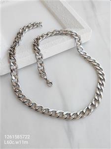 گردنبند استیل کارتیر رنگ ثابت با کیفیت ضد حساسیت کد 1515154