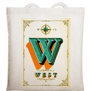 ساک دستی پارچه ای شاپ هلسی مدل WEST