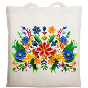 ساک دستی پارچه ای شاپ هلسی مدل گلرنگ
