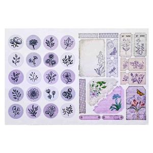 برچسب کاترینکا طرح برش خورده بولت ژورنال و اسکرپ بوک مدل A5 Flower stickers -