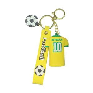 جاکلیدی مدل سیلیکونی طرح نیمار با لباس تیم ملی برزیل