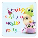 مگنت کاکتی طرح تولد طلیعه مدل پرندگان خشمگین Angry Birds کد mg59863