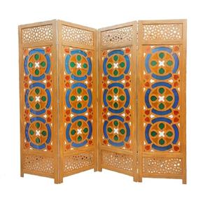 پارتیشن گره چینی مدل پاراوان طلق رنگی کد stg5c مجموعه 4 عددی