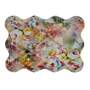 پادری مدل دالبر طرح گل کد 5701 سایز 80x110 سانتی متر