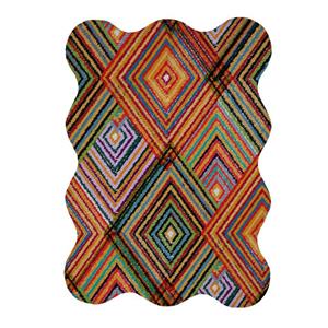 پادری مدل دالبر طرح لوزی کد 5709 سایز 80x110 سانتی متر