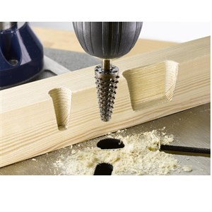 مته چوب ساب سردریلی مدل مخروطی کوتاه کد 02 قطر ساقه 6.2 میلی متر