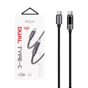 کابل  فست شارژ Yesido CA158 VOOC QC PD 100W Type-C To Type-C 1.2m