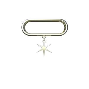 آویز ساعت طلا 18 عیار زنانه مدوپد مدل ستاره کد SK1-1098