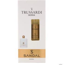عطر جیبی زنانه صندل مدل trussardi Donna حجم 25 میلی لیتر