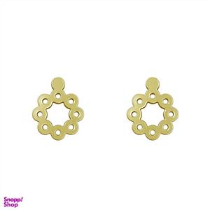 گوشواره طلا 18 عیار زنانه مدوپد مدل حلقه کد GA1-12708 -