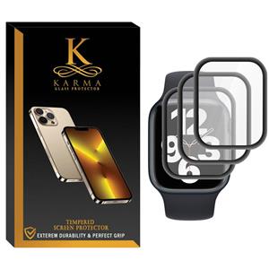 محافظ صفحه نمایش کارما مدل KA_07 مناسب برای ساعت هوشمند اپل Apple Watch Series 7 Aluminum 41mm بسته سه عددی 