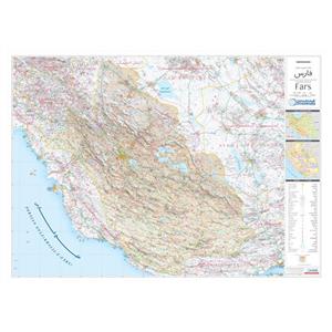 نقشه عمومی استان فارس گیتاشناسی نوین کد1497