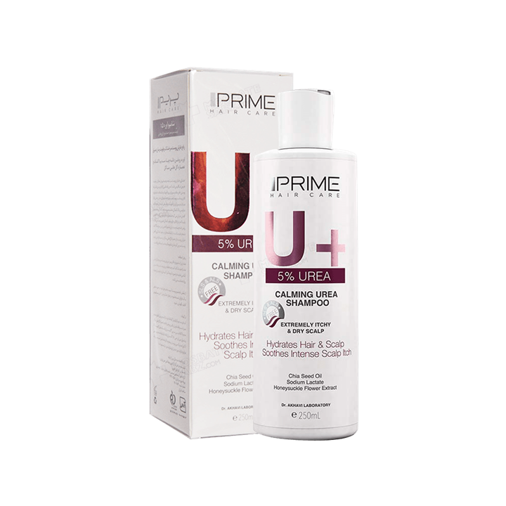 شامپو+U اوره 5 % پریم Prime حجم 250 میلی لیتر