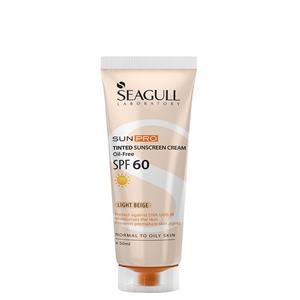 کرم ضد آفتاب رنگی بژ روشن با SPF60 سی گل Seagull مدل Sun Pro حجم 50 میلی لیتر Seagull Sun PRO Oil Free Tinted Sun screen SPF 60