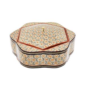 شکلات خوری خاتم کاری مدل هذلولی کد 2f3Hexagon20 -