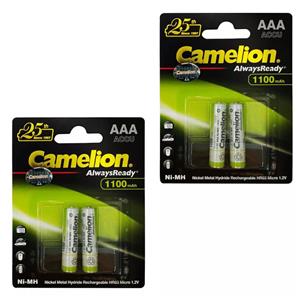 باتری نیم قلمی قابل شارژ کملیون مدل ACCU-1100-mAh بسته چهار عددی
