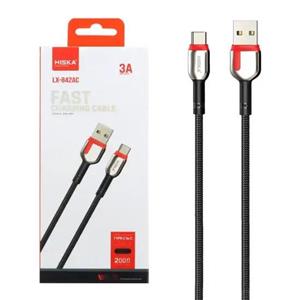 کابل تبدیل USB به USB-C هیسکا مدل LX-842AC طول 2 متر