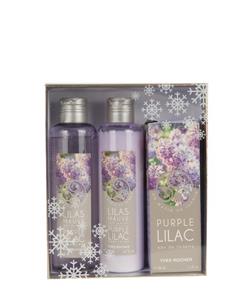 ست ادو تویلت و لوسیون بدن و ژل حمام زنانه ایوروشه YVES ROCHER مدل PURPLE LILAC