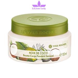 بالم بدن ایوروشه YVES ROCHER مدل COCONUT حجم 150 میلی لیتر 