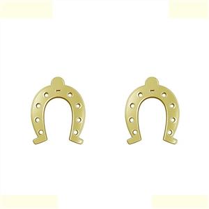 گوشواره طلا 18 عیار زنانه مدوپد مدل نعل کد GA1-10613 -