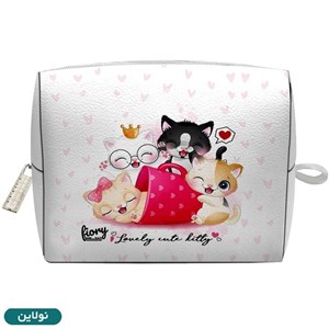 کیف نوار بهداشتی فیوری مدل گربه کیوت طرح lovely کد fiory 2344