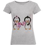 تی شرت زنانه طرح پنگوئن کد B169