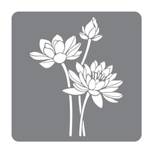 شابلون طرح گل داوودی کد 30cm