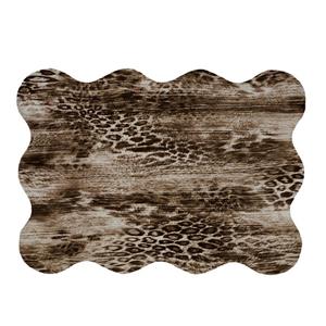 پادری مدل دالبر طرح پلنگی کد 5345 سایز 80x110 سانتی متر
