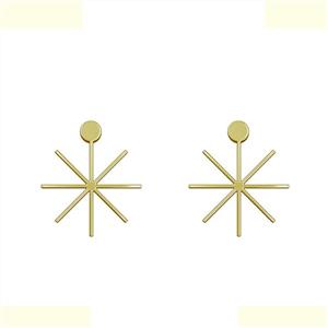 گوشواره طلا 18 عیار زنانه مدوپد مدل ستاره کد GA1-15573 -