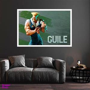 تابلو بکلیت طرح بازی Guile مدل قاب شاسی W-s8800