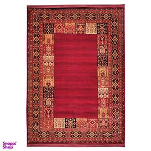 فرش ماشینی بزرگمهر کد 78018 زمینه شرابی