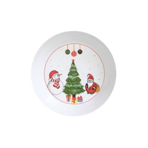 بشقاب خورش خوری زی مدل فرم اس 19 سانتا درجه یک بسته شش عددی\t