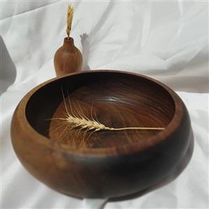 کاسه چوبی مدل خمره ای 29