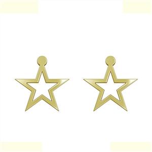 گوشواره طلا 18 عیار زنانه مدوپد مدل ستاره کد GA1-15402 -
