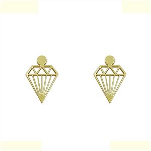 گوشواره طلا 18 عیار زنانه مدوپد مدل الماس کد GA1-14645 -