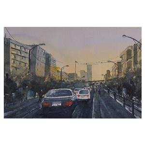 نقاشی آبرنگ طرح پل کالج کد 113