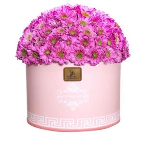 سبد گل طبیعی داودی راتا رز کد op