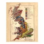 پوستر مدل نقشه رترو بریتانیا