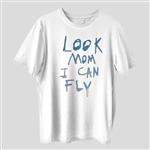 تی شرت آستین کوتاه پسرانه مدل فانتزی مامان منو نگاه کن دارم پرواز میکنم کد z238
