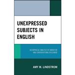 کتاب Unexpressed Subjects in English اثر Amy M. Lindstrom انتشارات Lexington Books