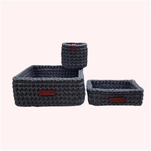 سبد قلاب بافی تریکو طرح کودک کد 1 مجموعه 3عددی